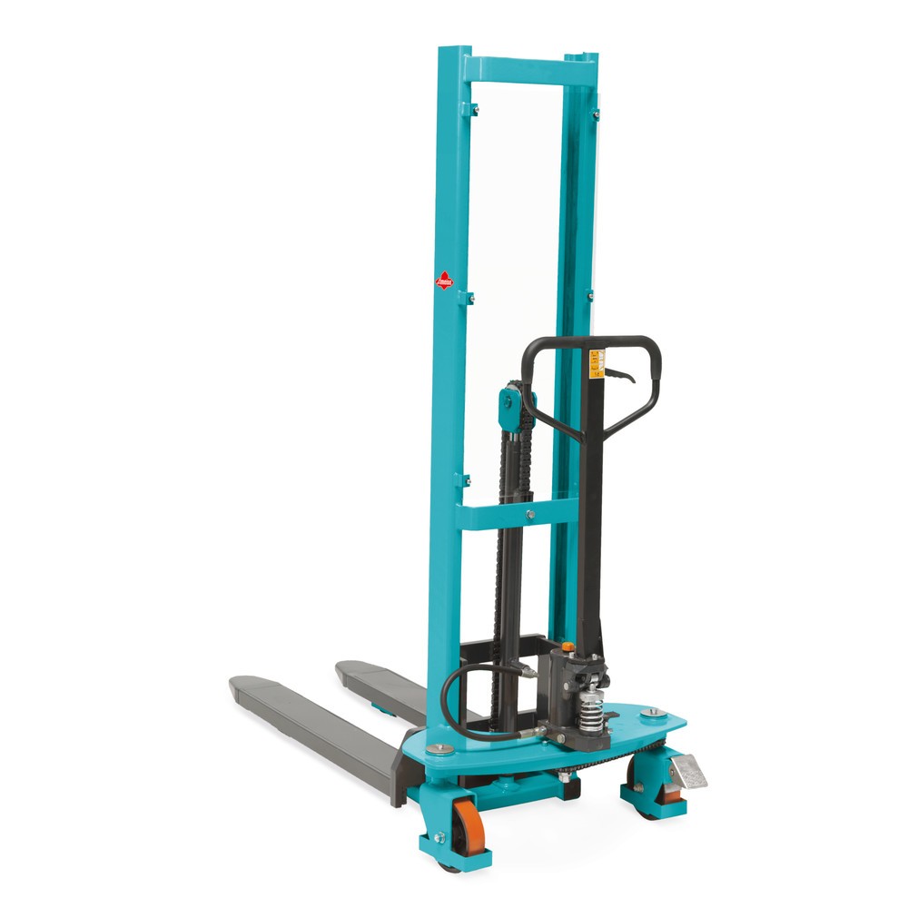 Produktabbildung Nr. 1: Ameise® PSM 1.0 hydraulic stacker truck with quick lift, single mast, lift height 1,600 mm, load capacity 1,000 kg