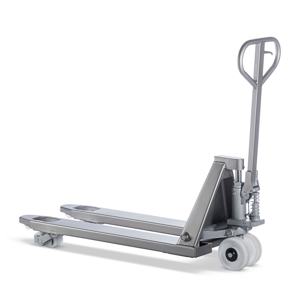 Produktabbildung Nr. 6: INOX stainless steel pallet truck, fork length 1,130 mm, nylon, tandem rollers