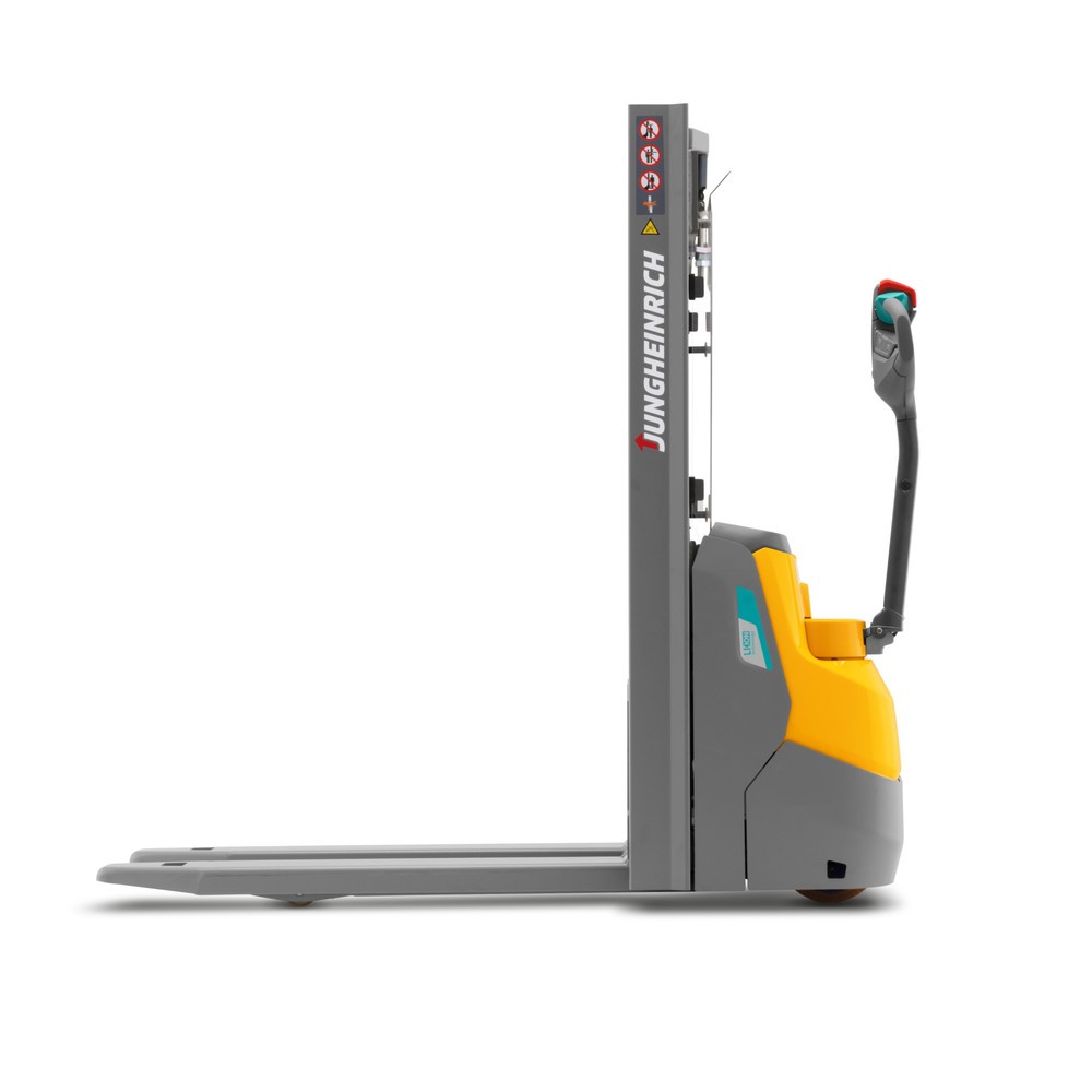Produktabbildung Nr. 6: Jungheinrich EJC 110i DZ electric high-lift stacker truck, three-stage telescopic mast, lift height 4,390 mm, load capacity 1,000 kg, proportional hydraulics