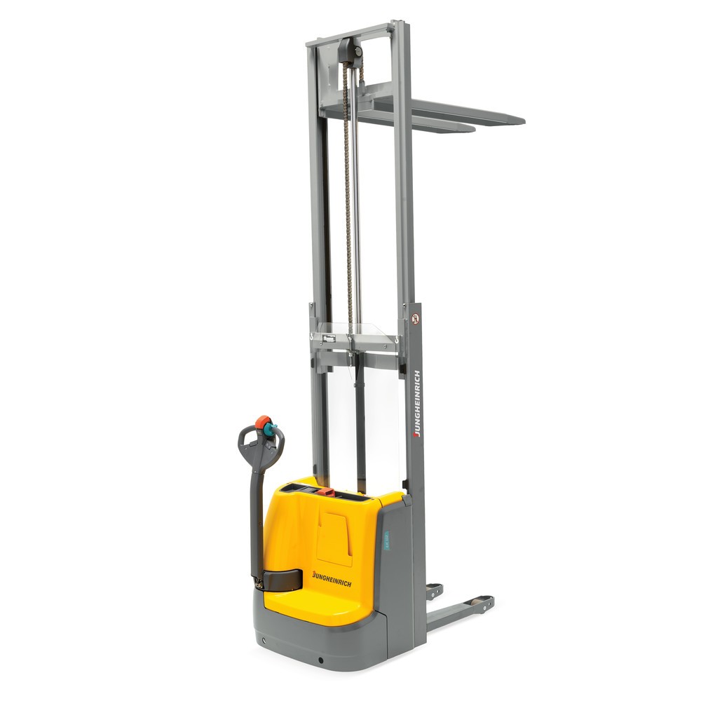 Produktabbildung Nr. 5: Jungheinrich EJC 110/ZZ electric high-lift stacker truck, two-stage telescopic mast, lift height 2,590 mm, load capacity 1,000 kg, proportional hydraulics, Aquamatic