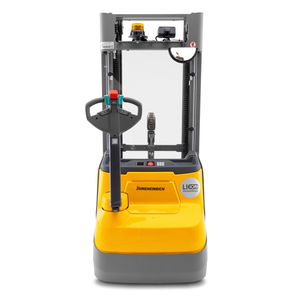 Produktabbildung Nr. 4: Jungheinrich EJC 112i DZ electric high-lift stacker truck, three-stage telescopic mast, lift height 4,390 mm, load capacity 1,200 kg, proportional hydraulics