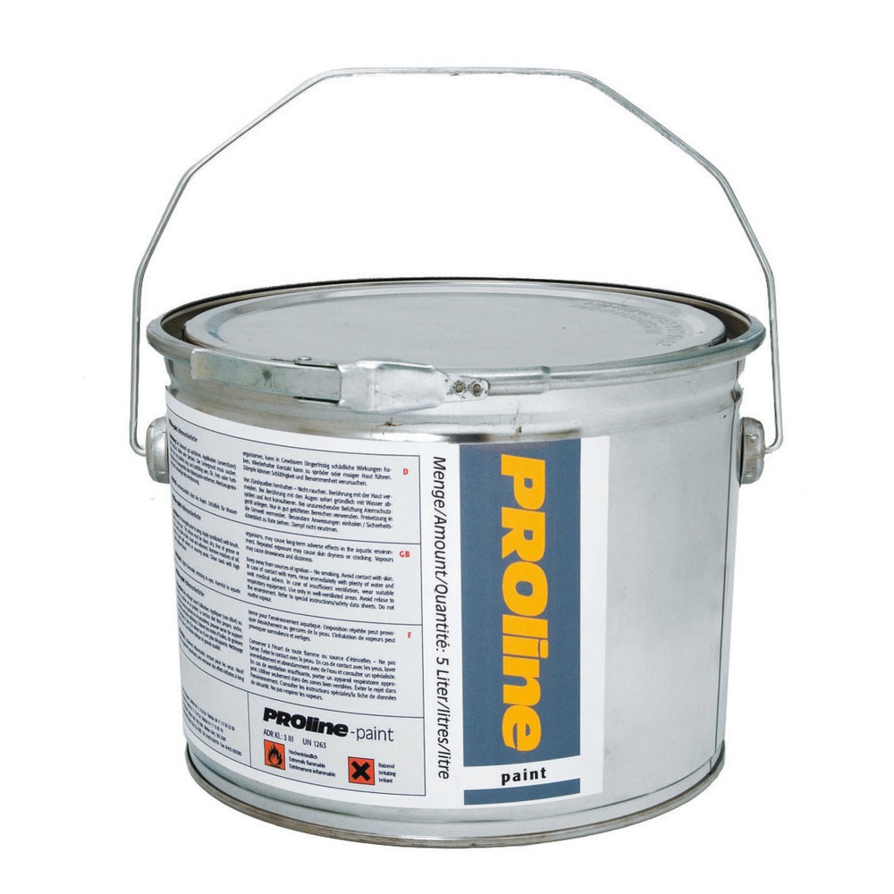 Product image: PROline paint for work areas, 5 l, matt, RAL 1003 signal yellow
