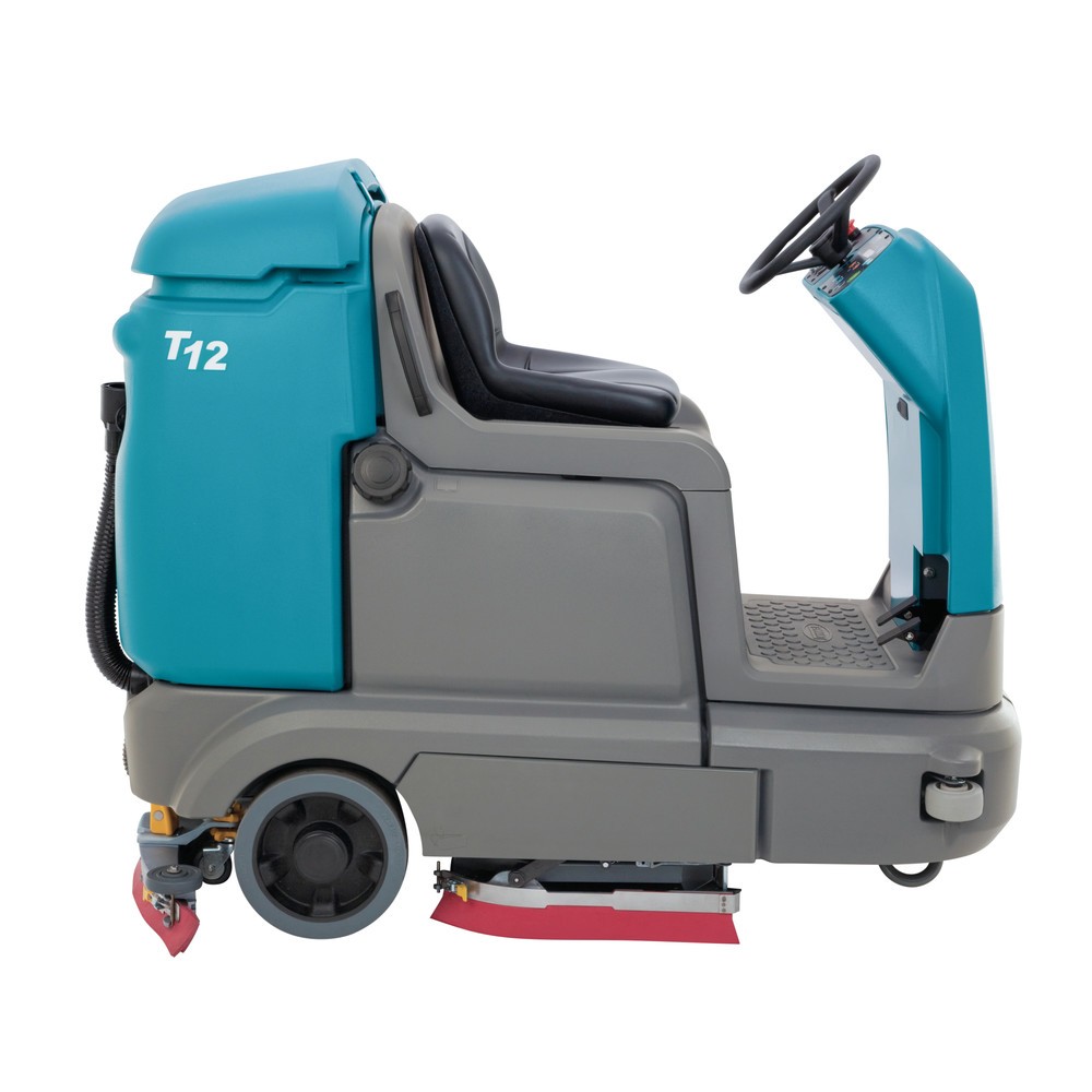 Produktabbildung Nr. 3: TENNANT® ride-on scrubbing machine T12, battery, 800 mm roller, inclusive SST and EC-H2O™